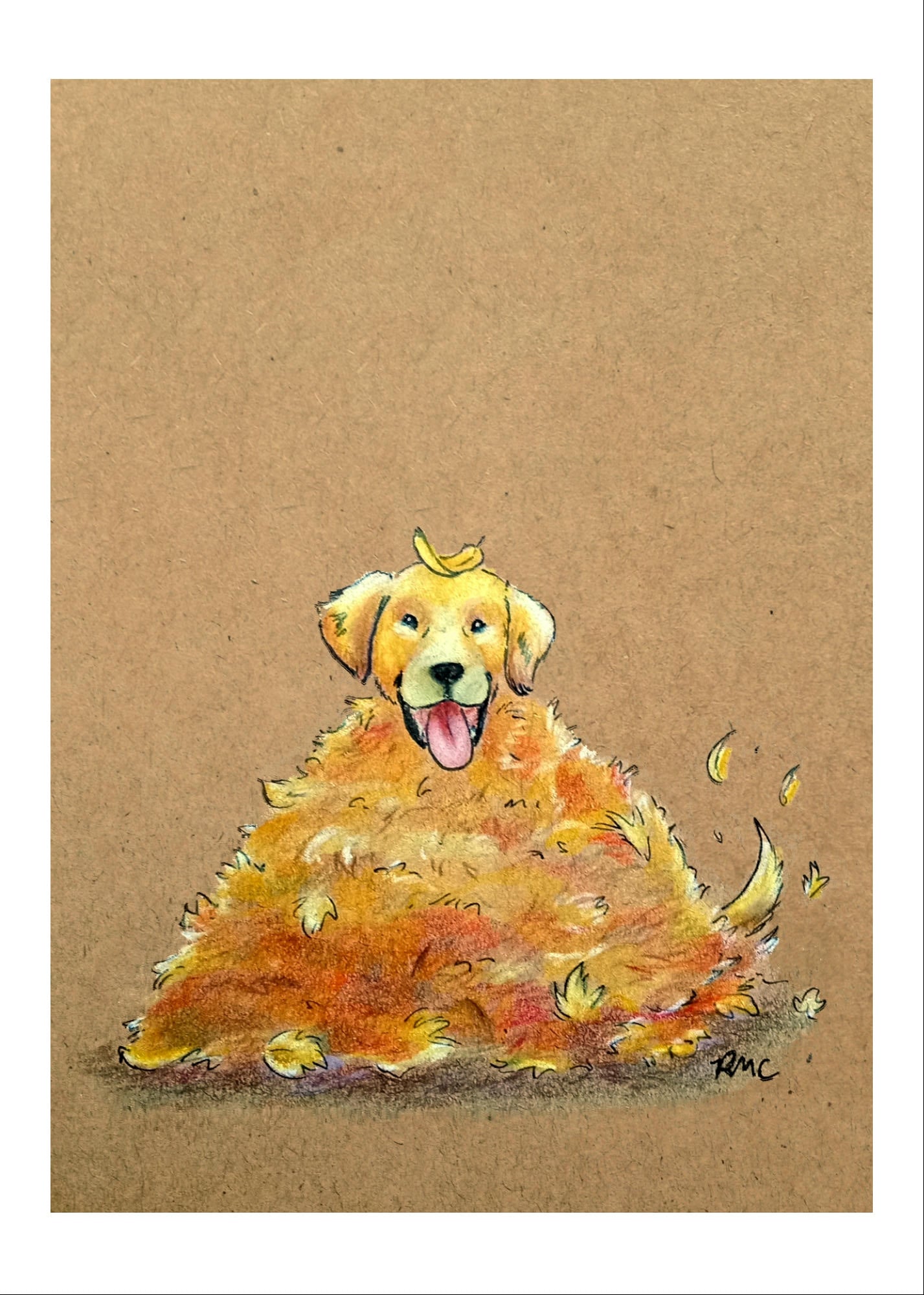 Greeting card - Golden