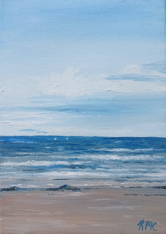 En plein air oil painting - Wells, Maine